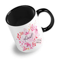 Floral Watercolour Heart With Tag (Relation) Ceramic Coffee / Tea Mug