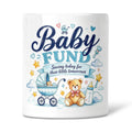 Baby Fund (Blue Design) - Saving Today For Their Little Tomorrows Ceramic Money Box