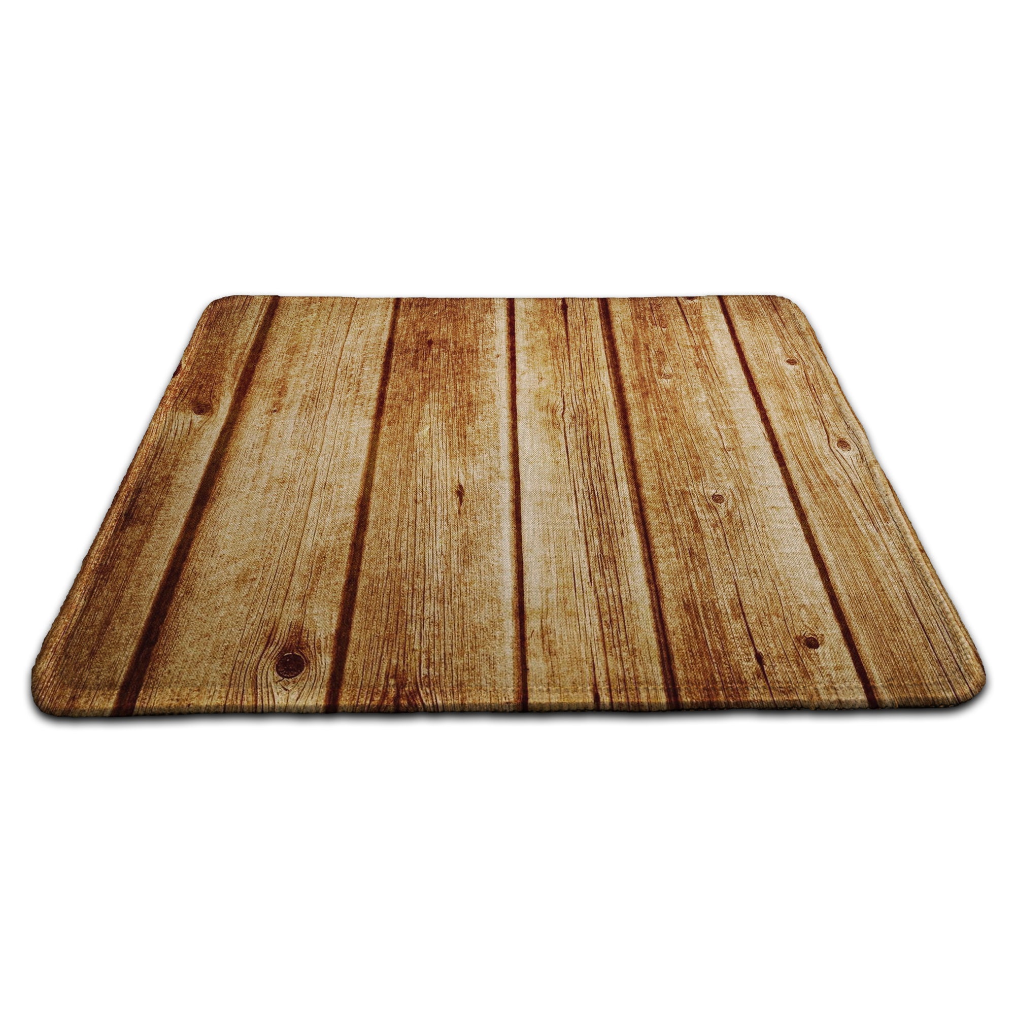 Cabin Wall Wood Rubber Non-slip Computer PC Mousemat - Premium Stitched