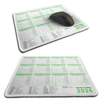 Calendar & Holidays 2026 Rubber Non-slip Computer PC Mousemat - Premium Stitched