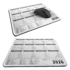 Calendar & Holidays 2026 Rubber Non-slip Computer PC Mousemat - Premium Stitched