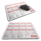 Calendar & Holidays 2026 Rubber Non-slip Computer PC Mousemat - Premium Stitched
