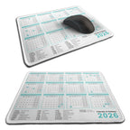 Calendar & Holidays 2026 Rubber Non-slip Computer PC Mousemat - Premium Stitched