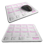 Calendar & Holidays 2027 Rubber Non-slip Computer PC Mousemat - Premium Stitched