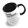 Chaos Coordinator Sarcastic Definition Ceramic Coffee / Tea Mug
