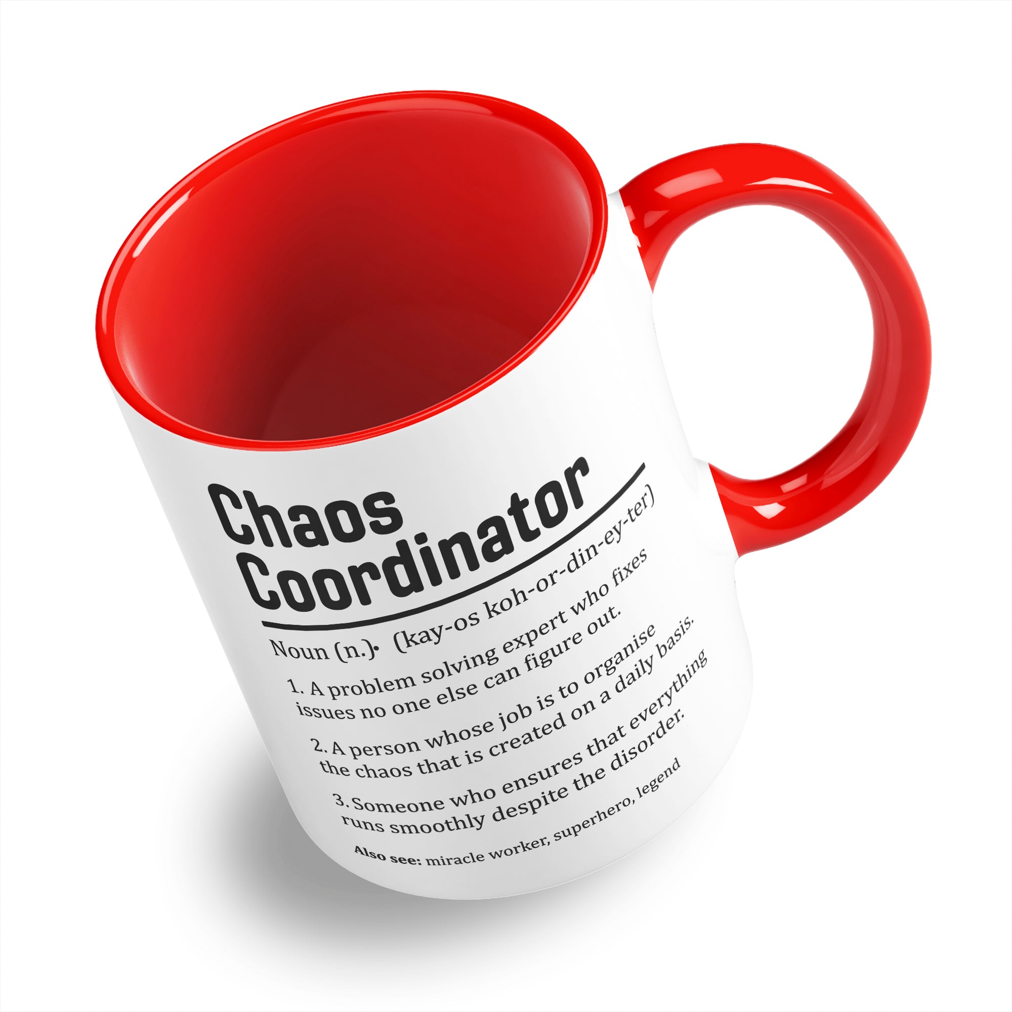 Chaos Coordinator Sarcastic Definition Ceramic Coffee / Tea Mug