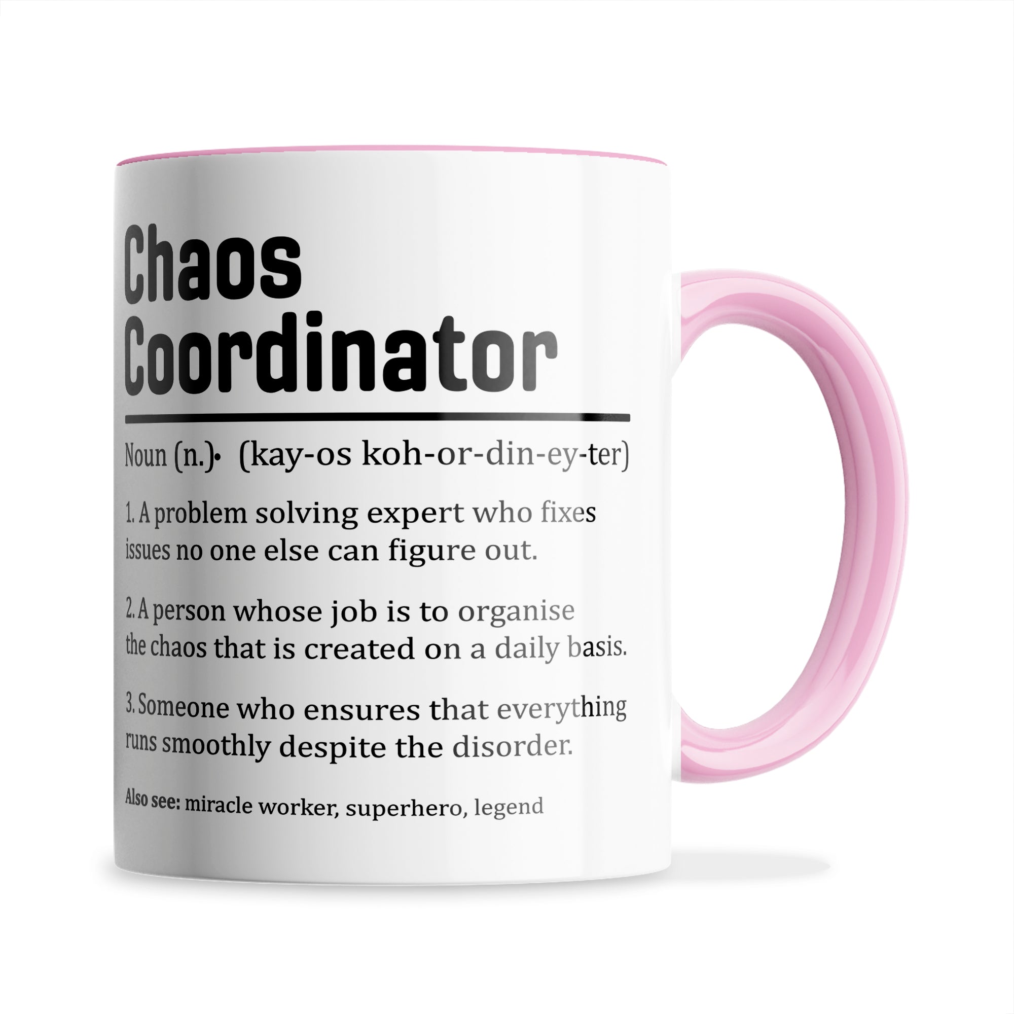 Chaos Coordinator Sarcastic Definition Ceramic Coffee / Tea Mug