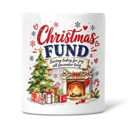Christmas Fund - Saving Today For Joy Alll December Long Ceramic Money Box