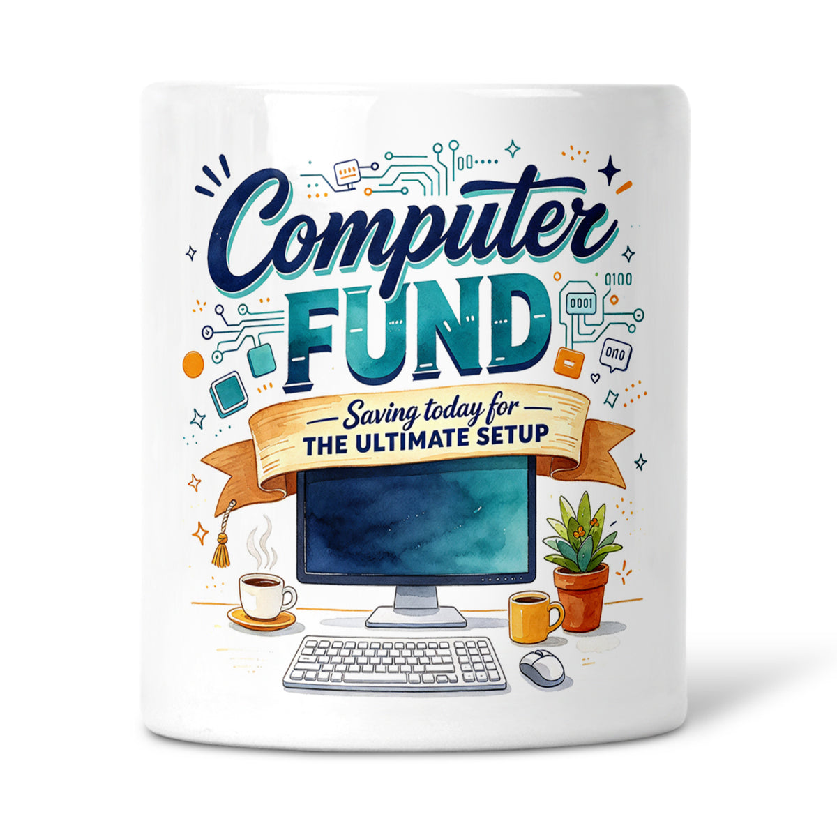 Computer Fund - Saving Today For The Ultimate Setup Ceramic Money Box
