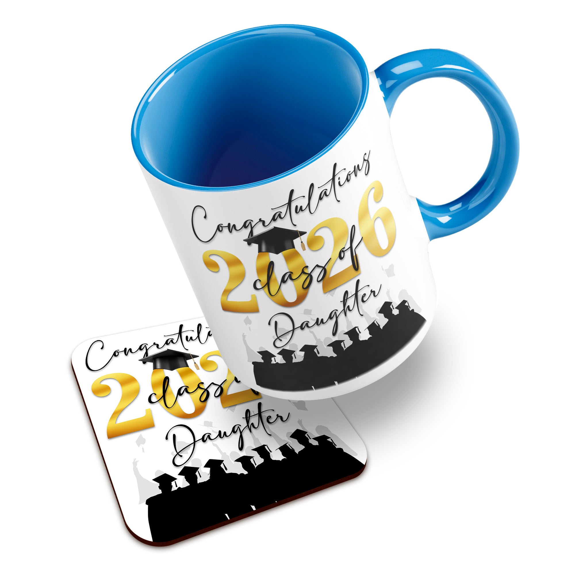 Congratulations on your Graduation Class of 2026 (Relation) Ceramic Mug With High-Gloss Coaster