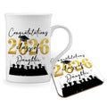 Congratulations on your Graduation Class of 2026 (Relation) Windsor Bone China Mug With High-Gloss Coaster