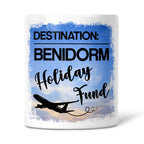 Personalised Any Destination Holiday Fund Ceramic Money Box