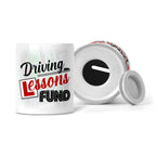 Driving Lessons Fund Ceramic Money Box