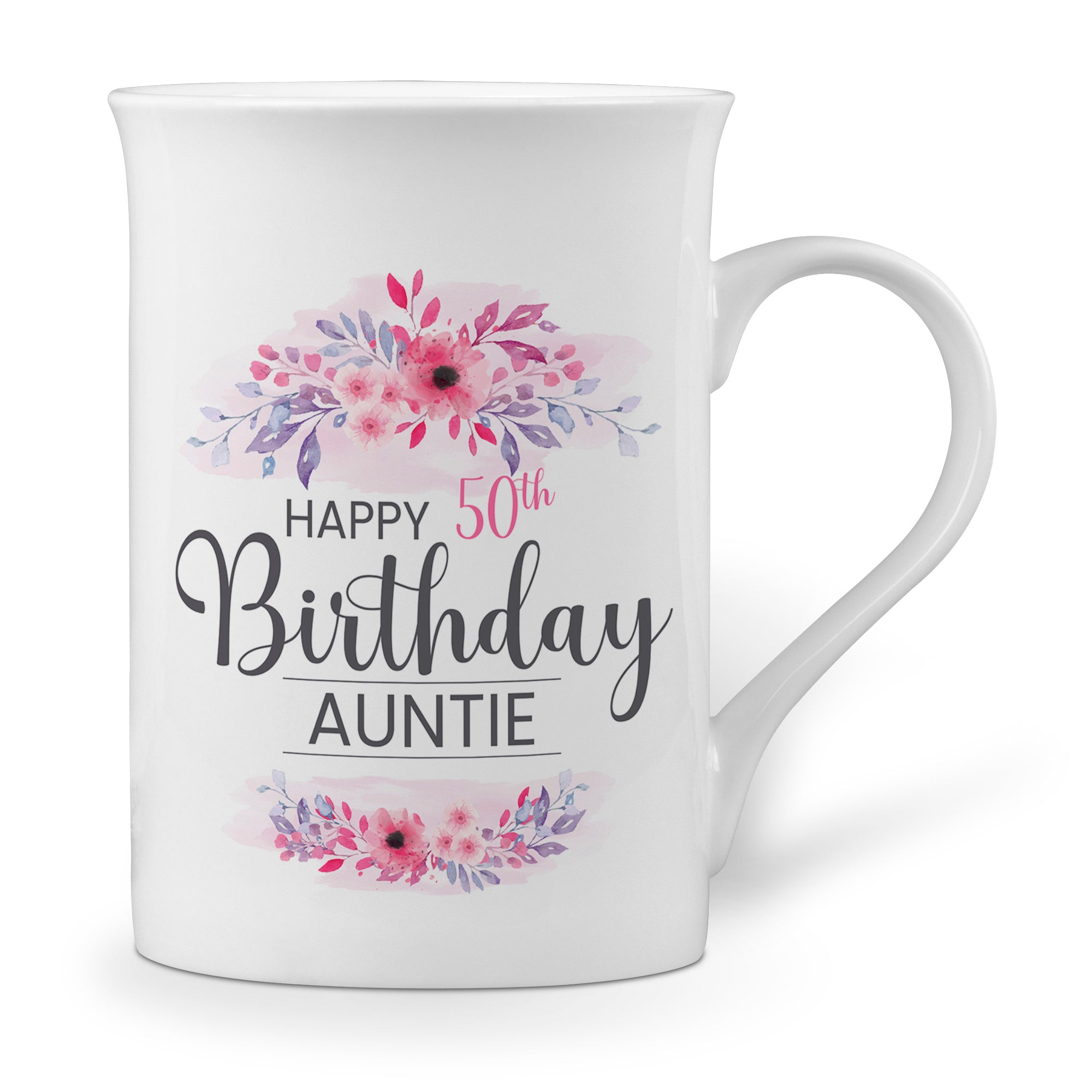 Floral Happy Birthday (Relation) Love Windsor Bone China Mug