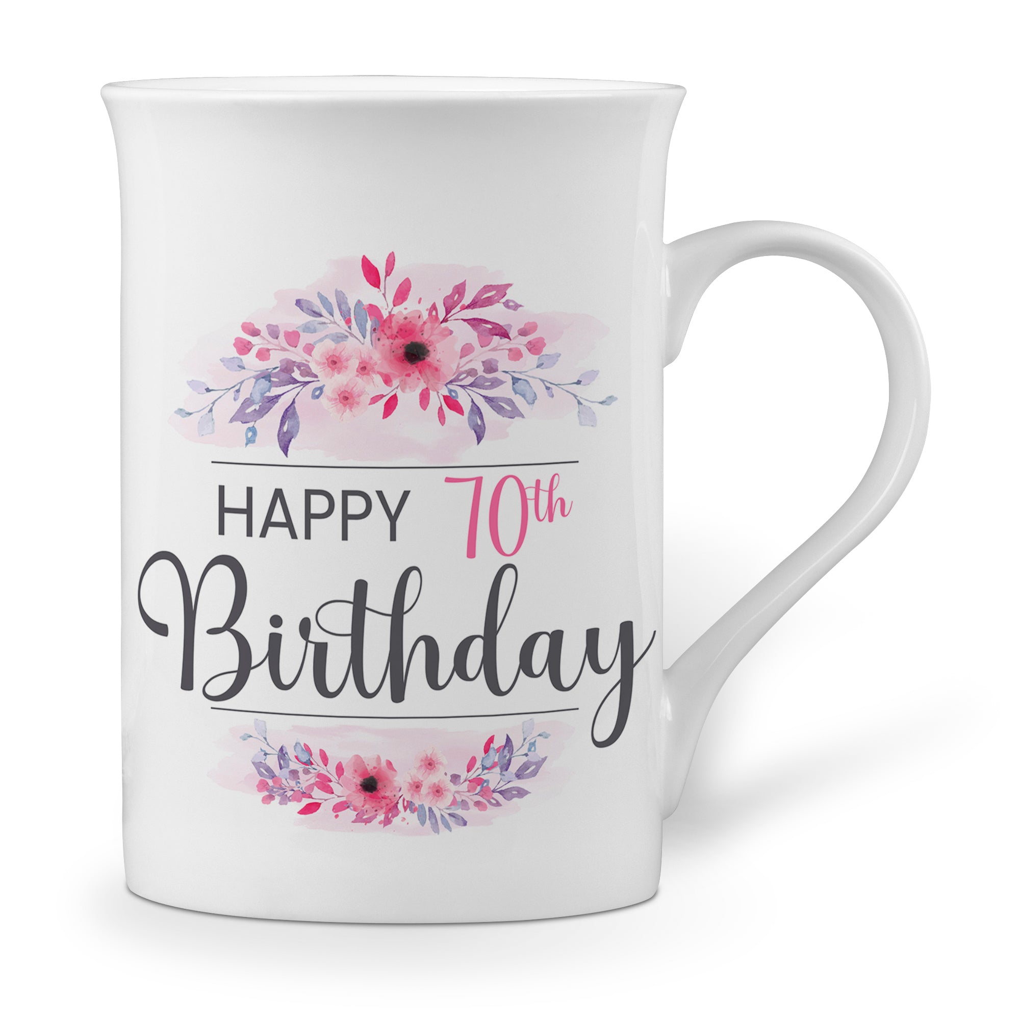 Floral Happy Birthday Love Windsor Bone China Mug