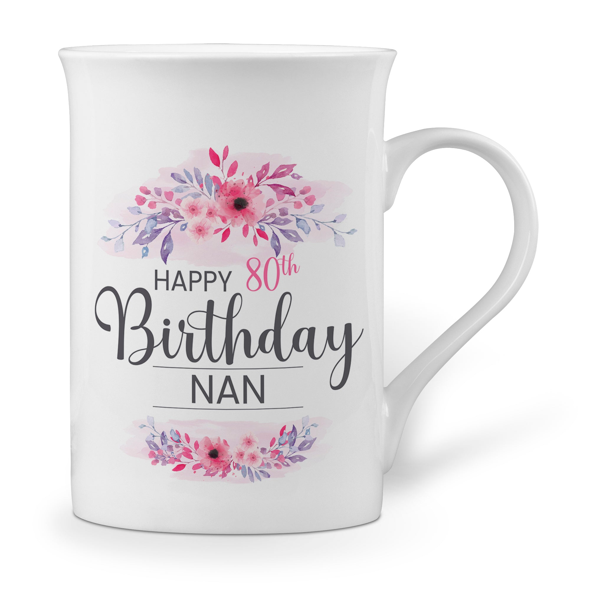 Floral Happy Birthday (Relation) Love Windsor Bone China Mug