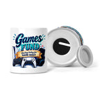 Games Fund - Saving Today For Game Night Ceramic Money Box