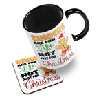 Gingers Are For Life Not Just For Christmas Ceramic Mug With High-Gloss Coaster