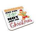 Gingers Are For Life Not Just For Christmas Square Smooth High-Gloss Finished Coaster