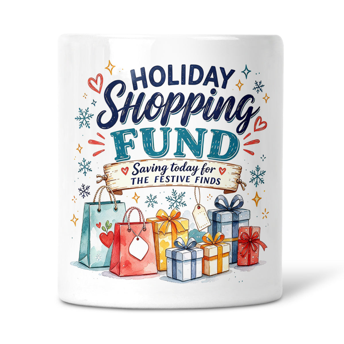 Holiday Shopping Fund - Saving Today For The Festive Finds Ceramic Money Box