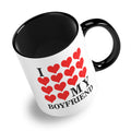 I Love My (Hearts Design) Ceramic Coffee / Tea Mug