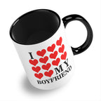 I Love My (Hearts Design) Ceramic Coffee / Tea Mug