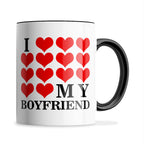 I Love My (Hearts Design) Ceramic Coffee / Tea Mug