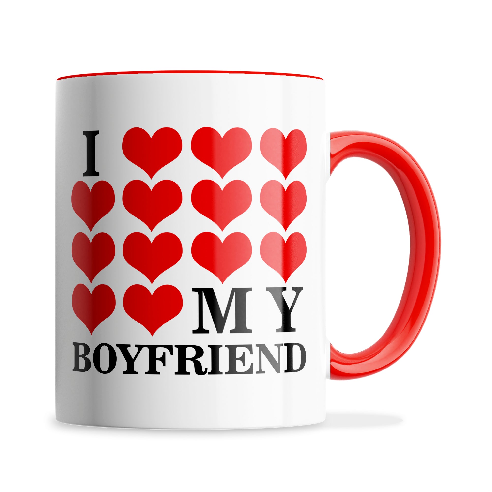 I Love My (Hearts Design) Ceramic Coffee / Tea Mug