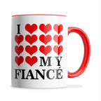 I Love My (Hearts Design) Ceramic Coffee / Tea Mug