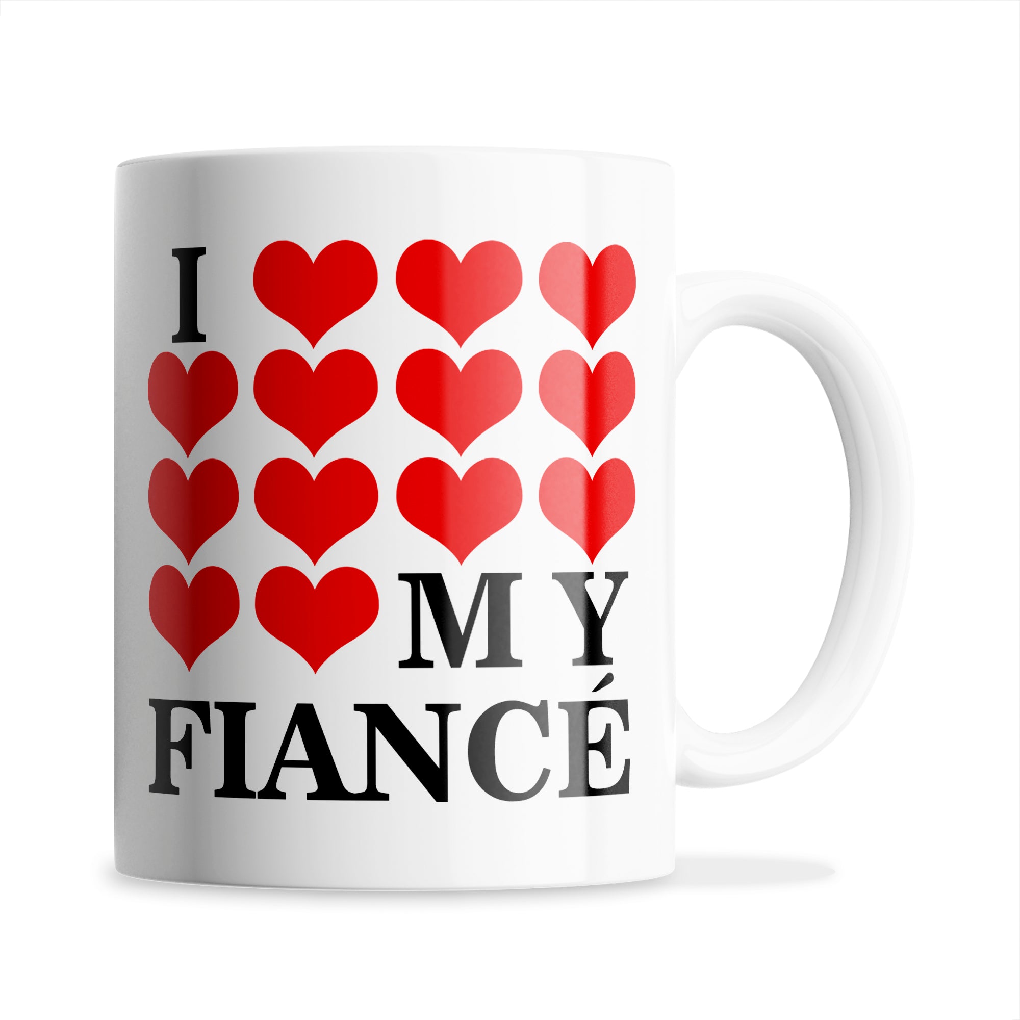 I Love My (Hearts Design) Ceramic Coffee / Tea Mug