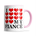 I Love My (Hearts Design) Ceramic Coffee / Tea Mug