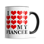 I Love My (Hearts Design) Ceramic Coffee / Tea Mug