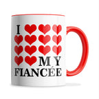 I Love My (Hearts Design) Ceramic Coffee / Tea Mug