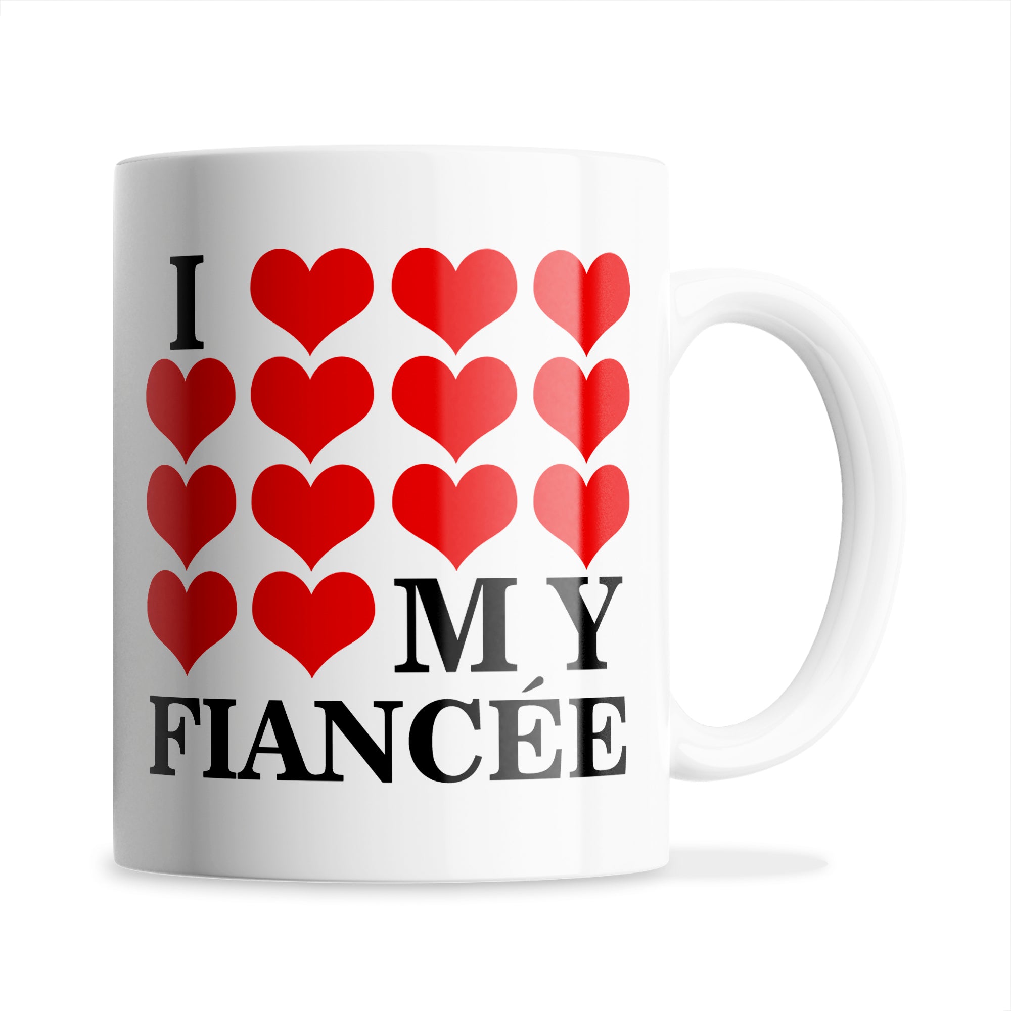 I Love My (Hearts Design) Ceramic Coffee / Tea Mug