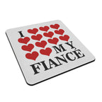 I Love My (Heart Design) Ceramic Mug With Rubber Coaster