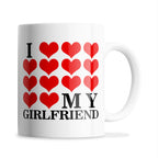 I Love My (Hearts Design) Ceramic Coffee / Tea Mug