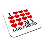 I Love My (Heart Design) Ceramic Mug With High-Gloss Coaster