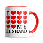 I Love My (Hearts Design) Ceramic Coffee / Tea Mug