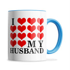 I Love My (Hearts Design) Ceramic Coffee / Tea Mug