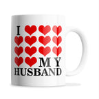 I Love My (Hearts Design) Ceramic Coffee / Tea Mug