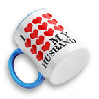 I Love My (Hearts Design) Ceramic Coffee / Tea Mug