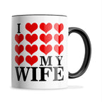 I Love My (Hearts Design) Ceramic Coffee / Tea Mug