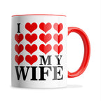 I Love My (Hearts Design) Ceramic Coffee / Tea Mug