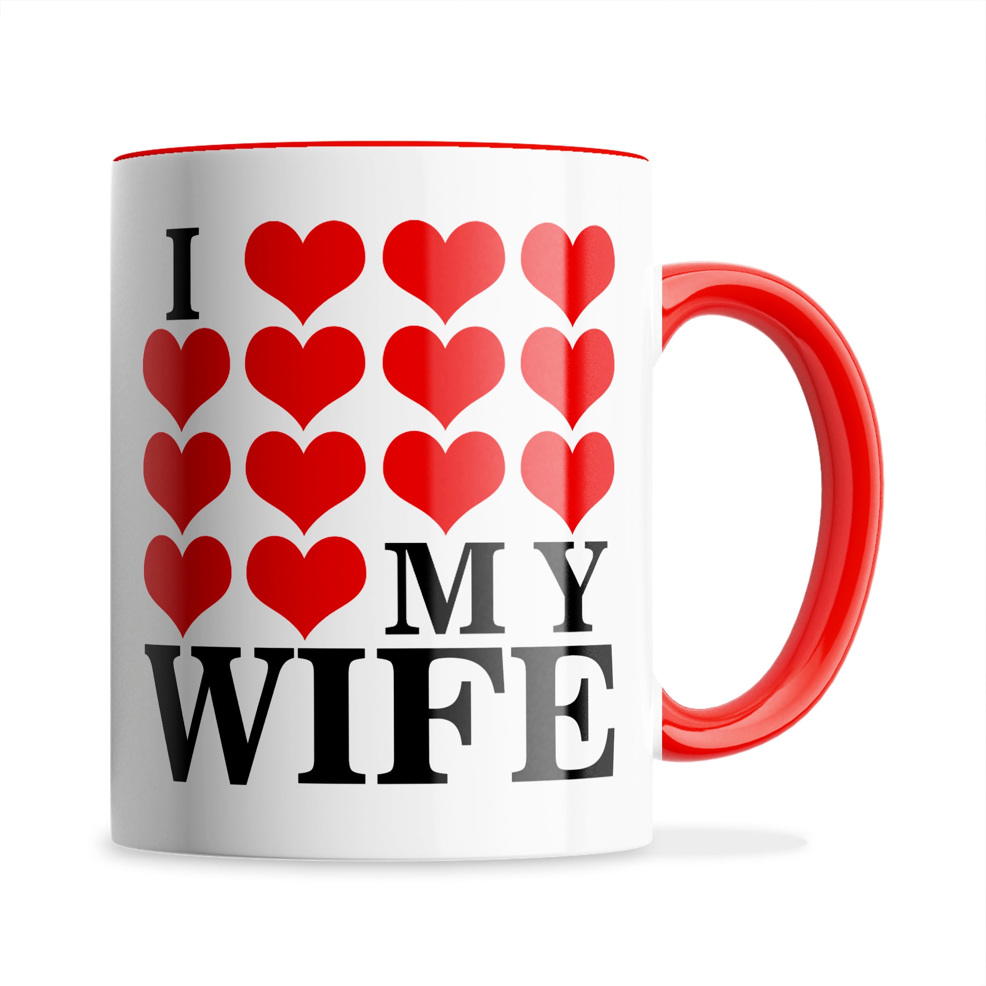 I Love My (Hearts Design) Ceramic Coffee / Tea Mug