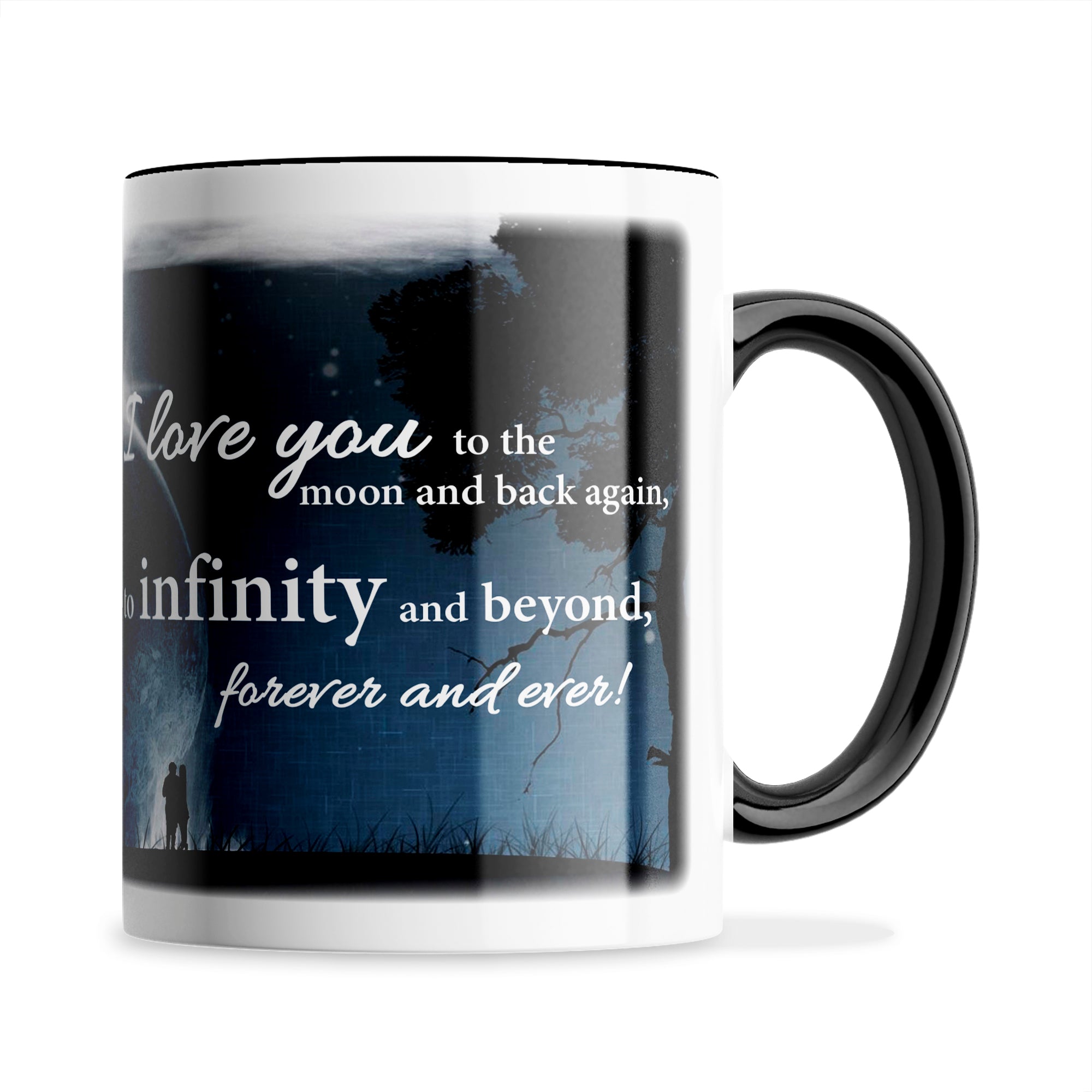 I Love You To The Moon And Back Again Ceramic Coffee / Tea Mug