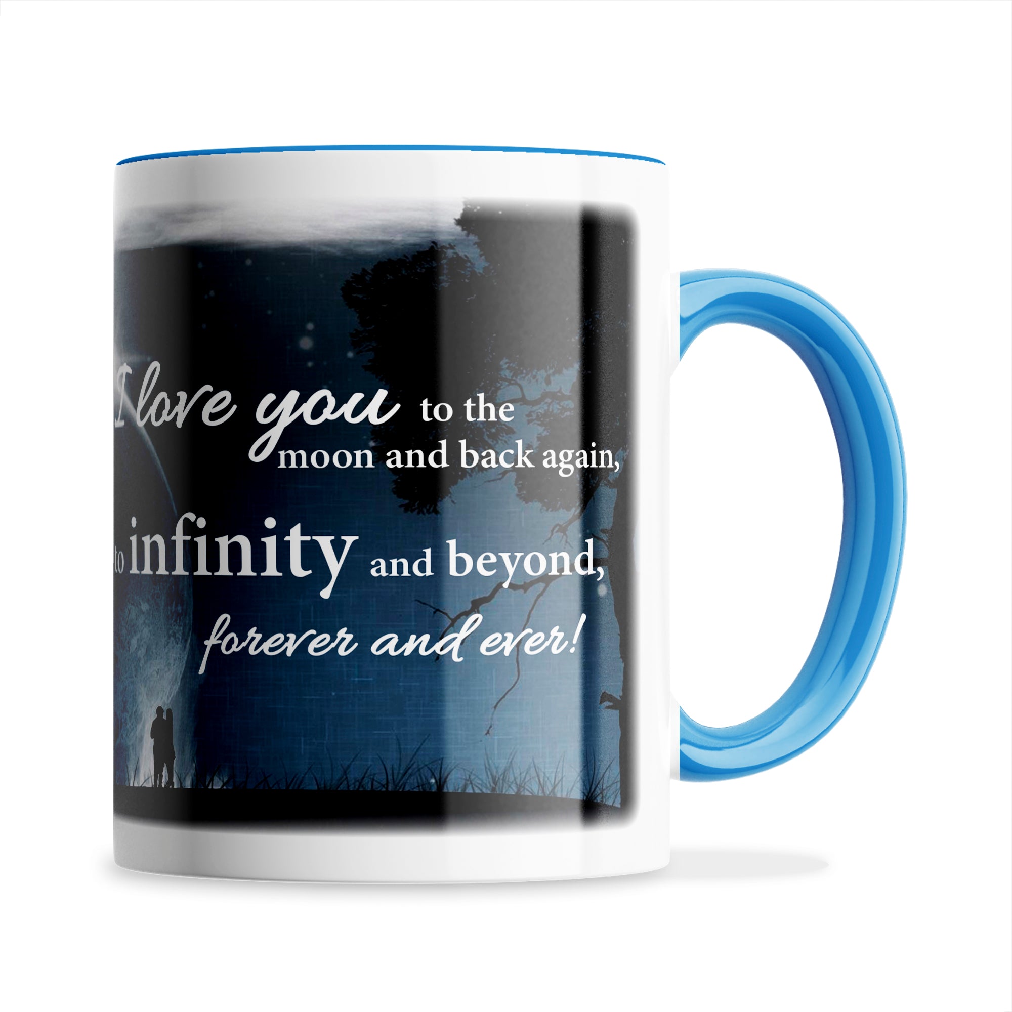 I Love You To The Moon And Back Again Ceramic Coffee / Tea Mug