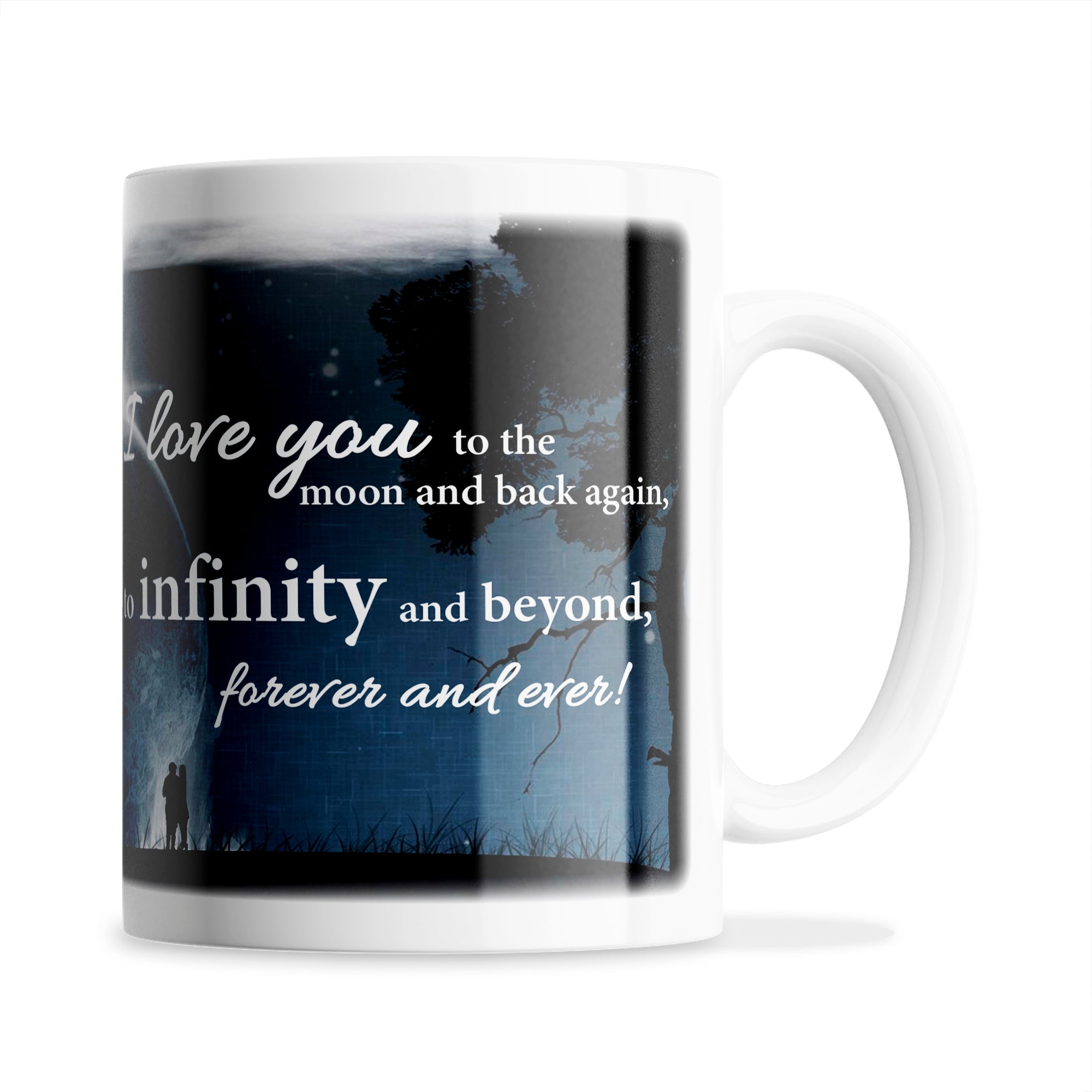 I Love You To The Moon And Back Again Ceramic Coffee / Tea Mug