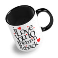 I Love You To The Moon And Back Hearts Ceramic Coffee / Tea Mug