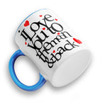 I Love You To The Moon And Back Hearts Ceramic Coffee / Tea Mug