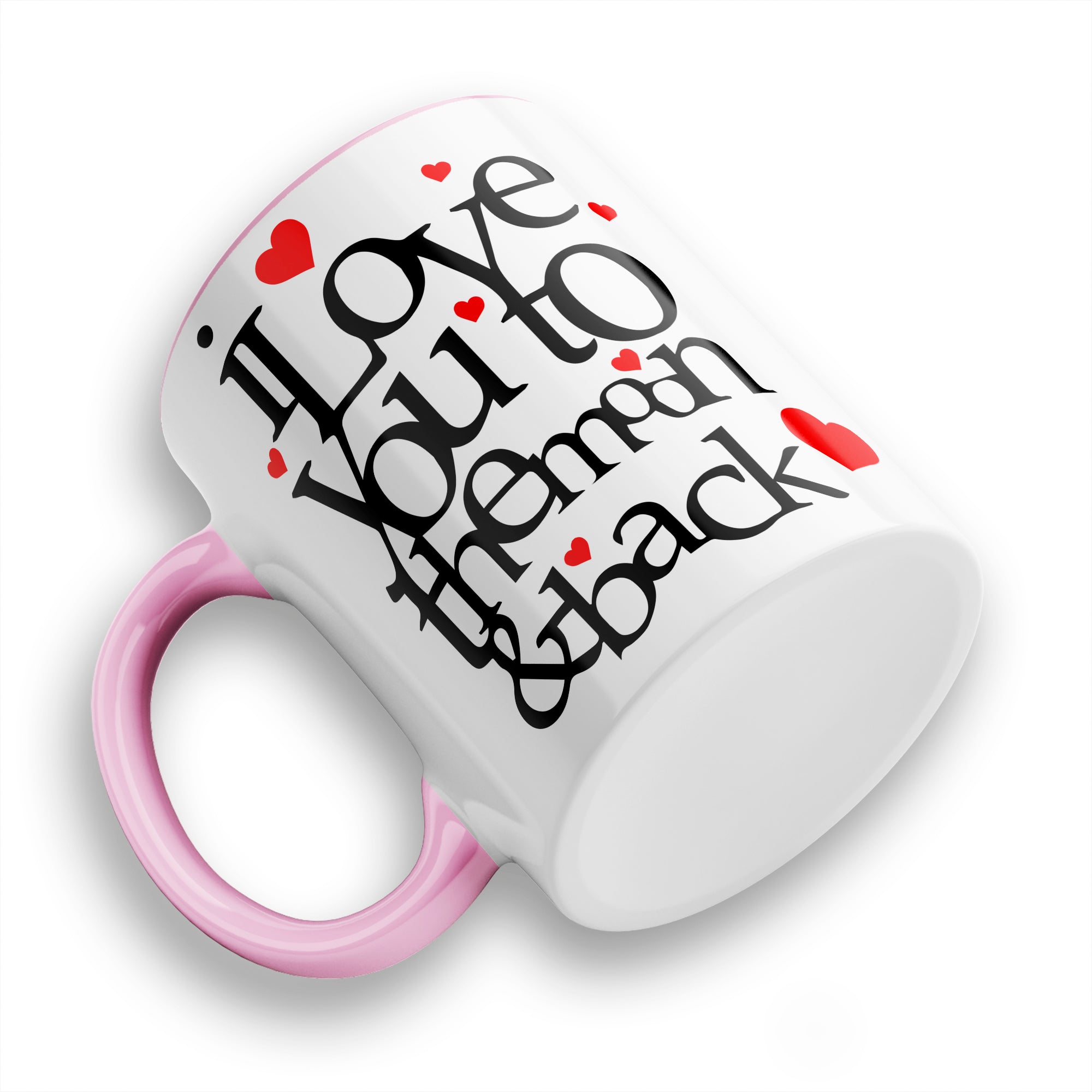 I Love You To The Moon And Back Hearts Ceramic Coffee / Tea Mug